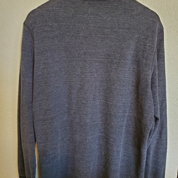 Men's LG American Eagle Henley in Charcoal Gray - Picture 8 of 9